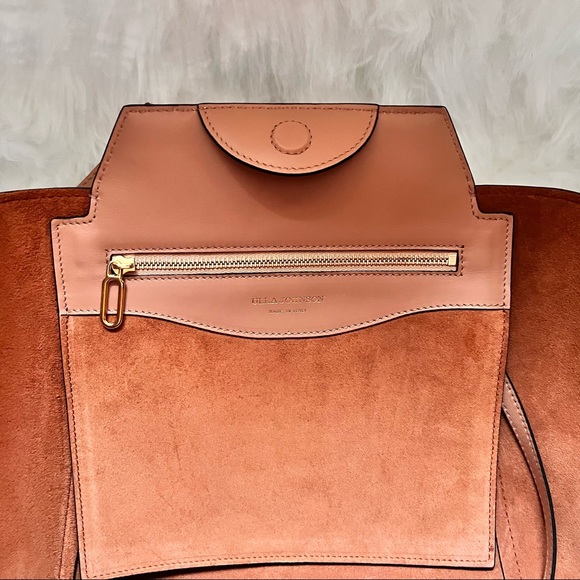 New! Last One! ULLA JOHNSON Imogen Carryall Color Block Tassel Leather Tote - Picture 12 of 14